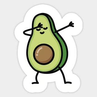 Avocado dab dabbing Sticker